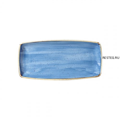 Блюдо сервировочное 29,5х15см, без борта, Stonecast, цвет Cornflower Blue SCFSOP111