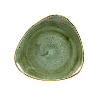 Тарелка мелкая треугольная 19,2см, без борта, Stonecast, цвет Samphire Green SSGSTR71