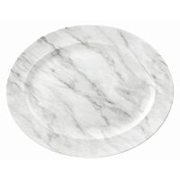 Блюдо овальное 36,5х29,3см Textured Prints, цвет Marble Grey MGYRD141