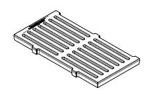РЕШЕТКА КОЛОСНИКОВАЯ Д/ПЕЧЕЙ JOSPER 10,4X46СМ 250165