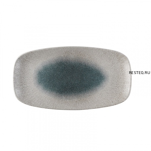 Блюдо прямоугольное CHEFS 35,5х18,9см, без борта, цвет Raku Duo Agate-Topaz, Studio Prints RDATXO141