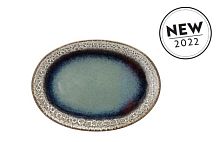 Блюдо овальное 30*21,5см BLOOM BLUE AND BROWN BM020308088