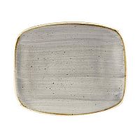 Блюдо прямоугольное CHEFS 15,4х12,6см, без борта, Stonecast, цвет Peppercorn Grey SPGSOBL11