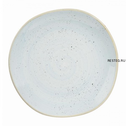 Тарелка мелкая "Волна" 26,4см, без борта, Stonecast, цвет Duck Egg Blue SDESOG101