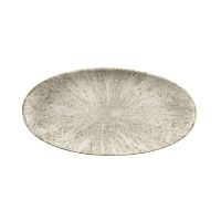Блюдо овальное CHEFS 34,7х17,3см, без борта, цвет Stone Agate Grey, Studio Prints STAGOV351