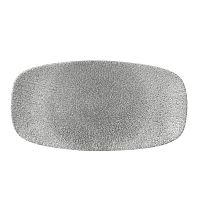 Блюдо прямоугольное CHEFS 29,8х15,3см, без борта, цвет Raku Jasper Grey, Studio Prints RKGJXO111