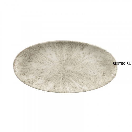 Блюдо овальное CHEFS 34,7х17,3см, без борта, цвет Stone Agate Grey, Studio Prints STAGOV351