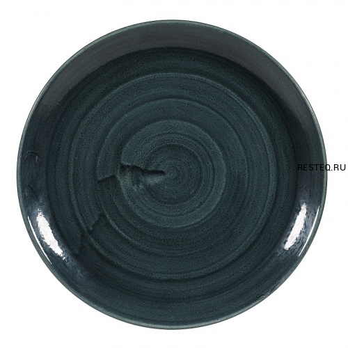 Тарелка мелкая 28,8см, без борта, Stonecast Patina, цвет Rustic Teal PATREV111