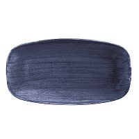 Блюдо прямоугольное CHEFS 35,5х18,9см, без борта, Stonecast Patina, цвет Cobalt Blue PABLXO141