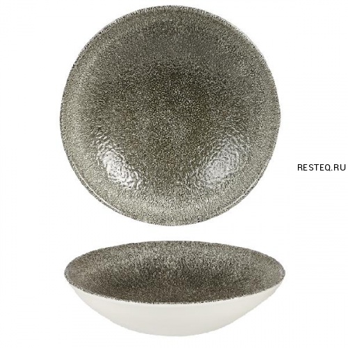 Салатник 1,14л d24,8см, без борта, цвет Raku Quartz Black, Studio Prints RKBQEVB91