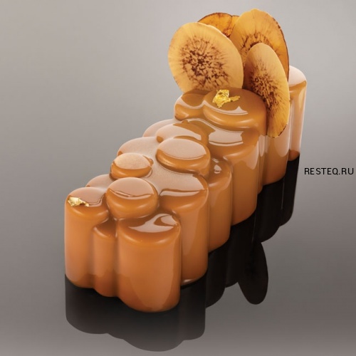 Форма для мороженого/суфле 3D "Монетки" 250х80мм h77мм (объем 1,2л), силикон KE045S