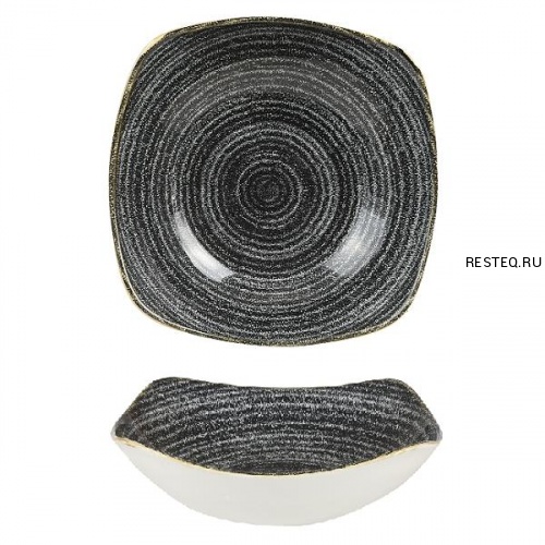 Салатник квадратный 0,94л 20,7см, цвет Charcoal Black, Studio Prints SPCBSQ91