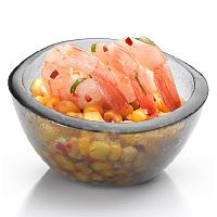 Набор емкостей для закусок Serveware d9см, 24шт., стекло, цвет дымчатый GLS002