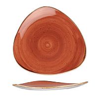 Тарелка мелкая треугольная 19,2см, без борта, Stonecast, цвет Spiced Orange SSOSTR71