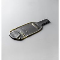 *Доска сервировочная 16х11см, матовая, стекло, серия RE (recycle), цвет бутылочный RE-PL-03-MAT