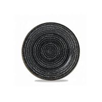 Тарелка мелкая 21см, с бортом, цвет Charcoal Black, Studio Prints SPCBVP81