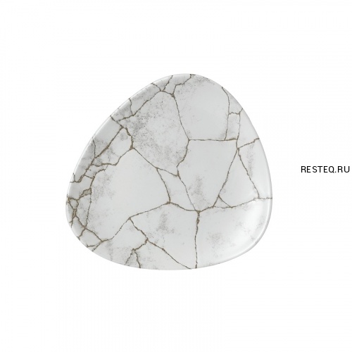Тарелка мелкая треугольная 19,2см, без борта, цвет Kintsugi Agate Grey, Studio Prints KTAGTR71