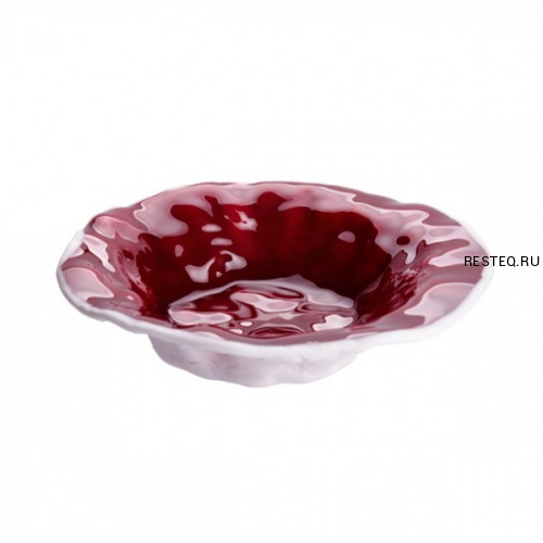 Салатник стеклянный «Вино» вишневый 500мл d24см, Merlot XGLAS-524