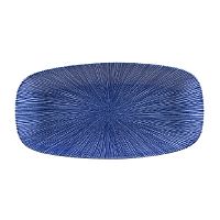 Блюдо прямоугольное CHEFS 35,5х18,9см, без борта, цвет Agano Blue, Studio Prints AGBUXO141