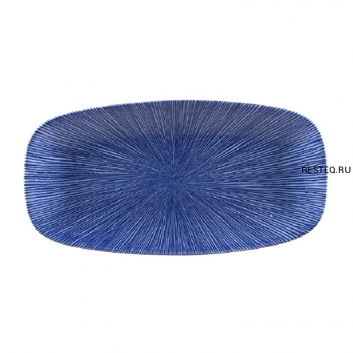 Блюдо прямоугольное CHEFS 35,5х18,9см, без борта, цвет Agano Blue, Studio Prints AGBUXO141