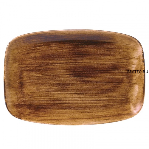 Блюдо прямоугольное CHEFS 35,5х24,5см, без борта, Stonecast Patina, цвет Vintage Copper PAVCXP141