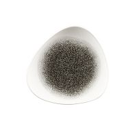 Тарелка мелкая треугольная 19,2см, без борта, цвет Raku Quartz Black, Studio Prints RKBQTR71