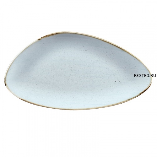 Блюдо треугольное CHEFS 35,5х18,8см, без борта, Stonecast, цвет Duck Egg Blue SDESTC351