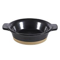 Блюдо глубокое d14см 0,28л, с ручками, керамика, Igneous Black ZCBKIGI1