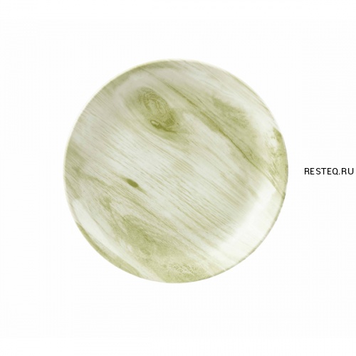 Тарелка мелкая 16,5см, без борта, Textured Prints, цвет Green Wood WGREVP61