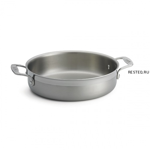 Лоток для жарки "TRI-PLY" d25,5см h6,5см 3,4л, круглый, с ручками, нерж.сталь CW7010