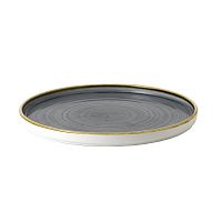 Тарелка мелкая CHEFS Walled d26см h2см, с прямым бортом, Stonecast, цвет Blueberry SBBSWP261