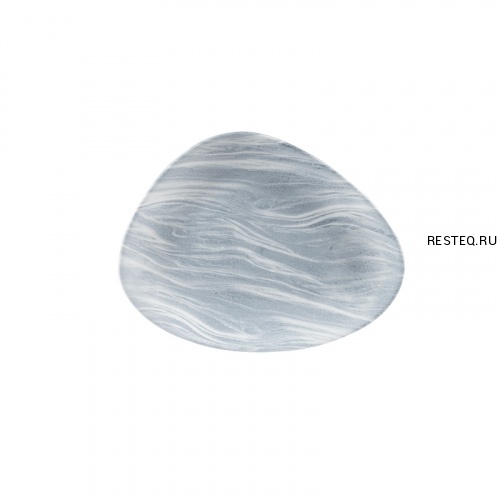 Блюдо треугольное CHEFS 26,5х20,5см, без борта, цвет Fluid Pearl Grey, Studio Prints FLPGTC261