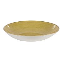 Тарелка глубокая 31см 2,4л, без борта, Stonecast, цвет Mustard Seed Yellow SMSSPLC21