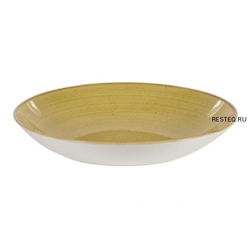 Тарелка глубокая 31см 2,4л, без борта, Stonecast, цвет Mustard Seed Yellow SMSSPLC21