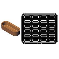 Форма 39 для выпечки тарталеток 66х27/64х25мм h15мм (для аппарата Cookmatic), 24 ячейки PIASTRA 39