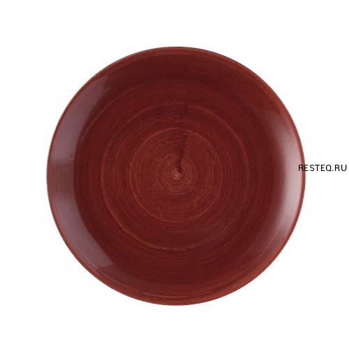 Тарелка мелкая 28,8см, без борта, Stonecast Patina, цвет Rust Red PAREEV111