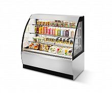 ВИТРИНА КОНДИТЕРСКАЯ VETE OFT 130 БЕЛЫЙ ГЛЯНЕЦ/ШЛИФОВАННАЯ НЕРЖАВЕЙКА