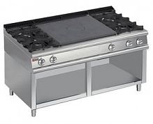 Плита со сплошной поверхностью газовая 900 серии APACH CHEF LINE LRSTG169R4OS