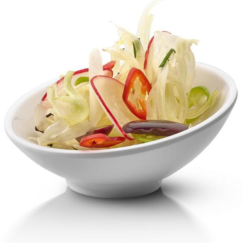 Набор емкостей для закусок Serveware 10х10см h4,8см, 12шт., меламин, цвет белый MEL002