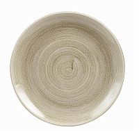 Тарелка мелкая 26см, без борта, Stonecast Patina, цвет Antique Taupe PAATEV101
