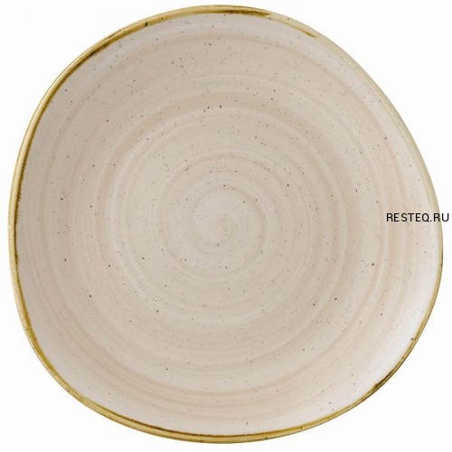Тарелка мелкая "Волна" 28,6см, без борта, Stonecast, цвет Nutmeg Cream SNMSOG111