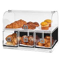 Диспенсер BAKERY для выпечки, 2 уровня, 48,5х32,3см h38,1см, акрил BD128