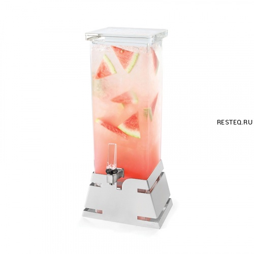 Диспенсер BEVERAGE для сока, 7,6л 26,3х19см h59,7см, нерж.сталь/акрил LD143