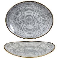Блюдо овальное 27х22,9см, без борта, цвет Stone Grey, Studio Prints SPSGOP581