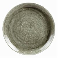 Тарелка мелкая 26см, без борта, Stonecast Patina, цвет Burnished Green PABGEV101