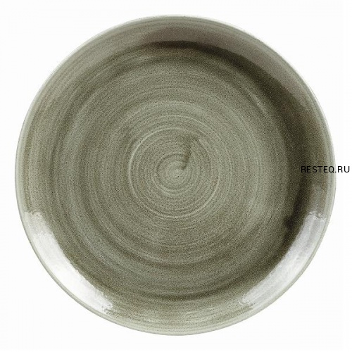 Тарелка мелкая 26см, без борта, Stonecast Patina, цвет Burnished Green PABGEV101