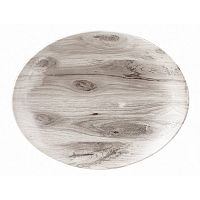 Блюдо овальное 19,7х16см, без борта, Textured Prints, цвет Sepia Wood WSEOP71