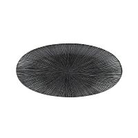 Блюдо овальное CHEFS 29,9х15см, без борта, цвет Agano Black, Studio Prints AGBLOV301
