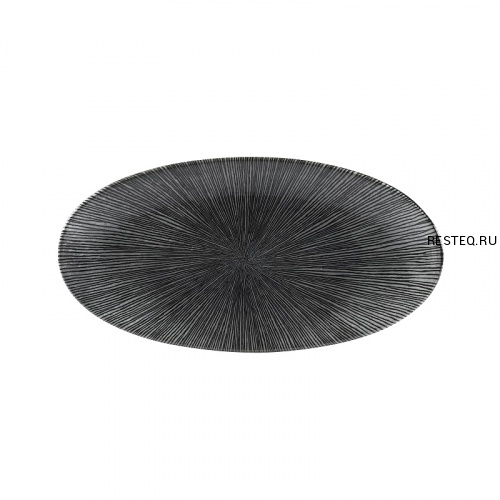 Блюдо овальное CHEFS 29,9х15см, без борта, цвет Agano Black, Studio Prints AGBLOV301