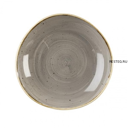Салатник "Волна" 1,10л d25,3см, без борта, Stonecast, цвет Peppercorn Grey SPGSOGB11